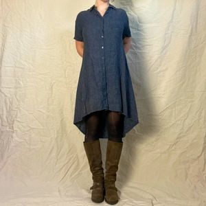 Eileen Fisher 100% Linen Market Dress